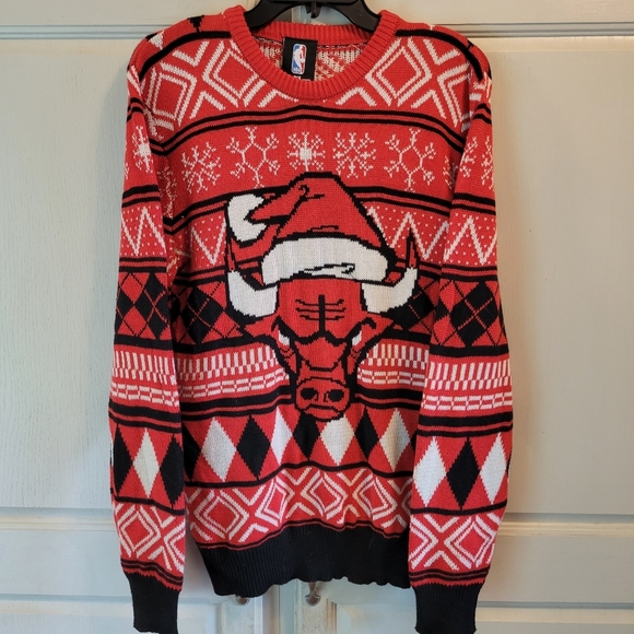 NBA Chicago Bulls Ugly Christmas Sweater - Picture 1 of 4